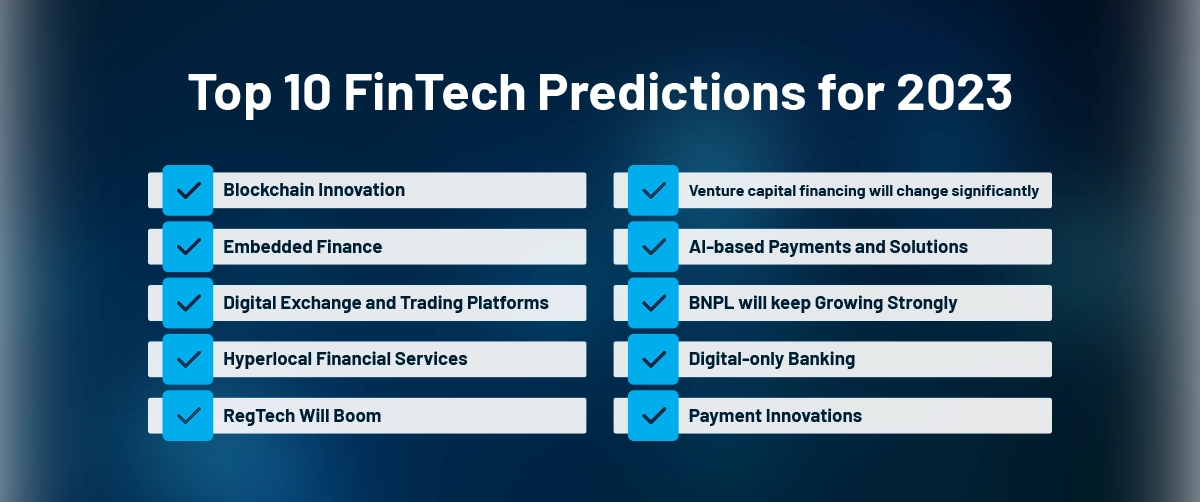 Top 10 FinTech Predictions for 2023